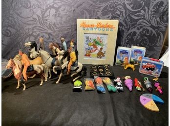 Vintage Toy Lot Includes Riders And Horses (JG29)