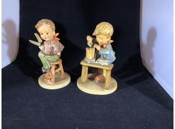 Child W/ Scissors & Child W/ Workbench Hummel Pieces (SB18)