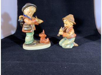 Violinist W/ Dog & Flute Player Hummel Pieces (SB25)