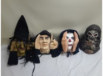 Four Halloween Creepy  Decorations