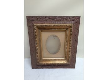 Antique Frame Oval Insert