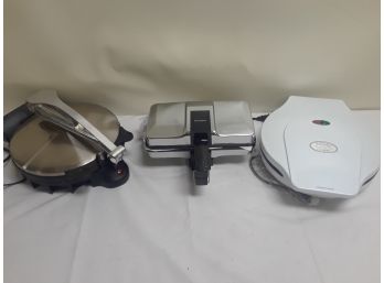 NEW Lot Of Three Kitchen Appliances, Cucina Pro Pizza Maker & More