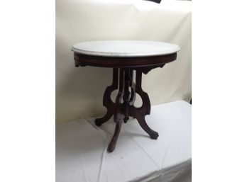 Marble Top Wooden Base Table