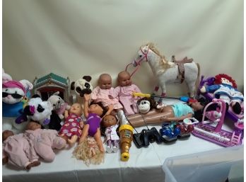 Mixed Toy Kids Girls - Baby Dolls Toy Lot