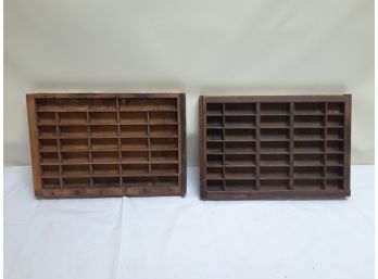 Two Vintage Tool Box Drawers Re-Purposed Wall Hanging Storage