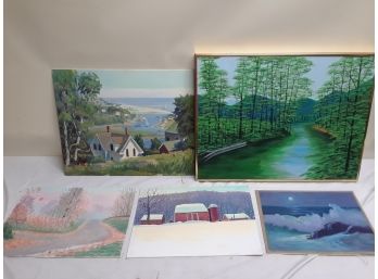 Five Scenic Art Works