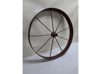 Antique Metal Wagon Wheel