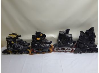 Four Pairs Of Roller Blades