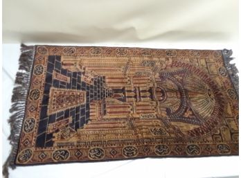Antique Tapestry Rug Made In France