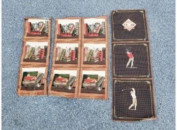 Golf Themed And Book Themed Tapestry Fabric Panels
