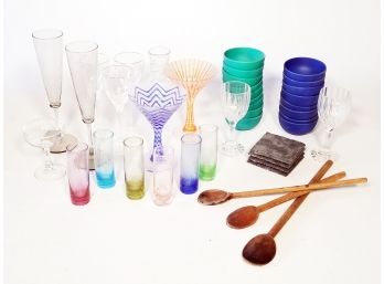 A Modern Glassware And Kitchen Assortment