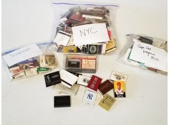 A Matchbook Collection - NYC, Cape Cod And More!