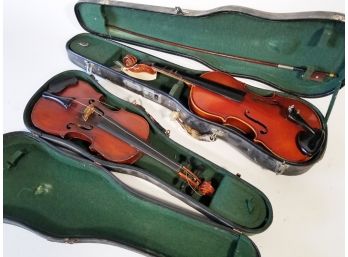 A Pair Of Vintage Violins - 'C'