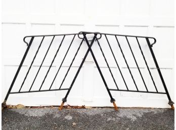 A Pair Of Vintage Wrought Iron Bannisters