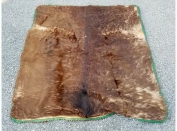 A Lined Cowhide Blanket