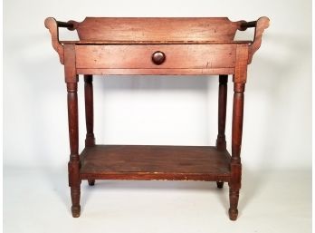 A 19th Century Turned Pine Wash Stand