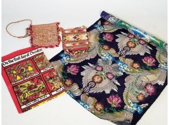 Assorted Tapestries And Fabrics