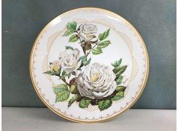 The Edward Marshall Boehm Roses Of Excellence Plate