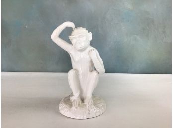 White Porcelain Monkey Italy
