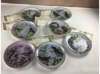 Franklin Mint Bird Collector Plates With Authenticity