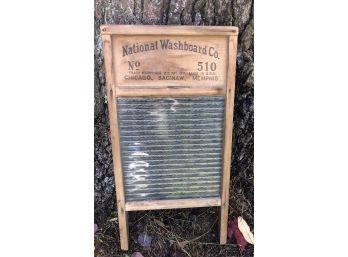 Glass Antique Washboard National Washboard Company USA