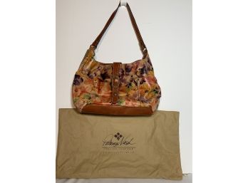 Patricia Nash Multi-Floral Leather Handbag W/Dust Bag