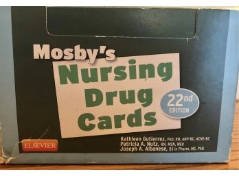 Mosby's Nursing Drug Cards 22nd Edition - Pharmacological Details For Clinicals Preparation