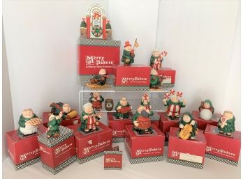 Lot Of 17 MerryMakers: Figures, Bells, & 1 Lollipop Gateway