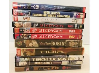 Japanese ANIME Lot Of Eleven DVD ( Not Video Games) ~ See Photos For Titles
