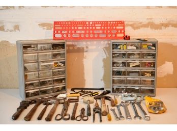 Collection Of Tools And Hardware Storage Chests