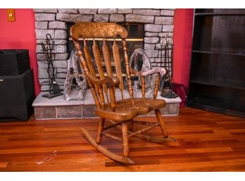 Vintage Oakwood Rocking Chair