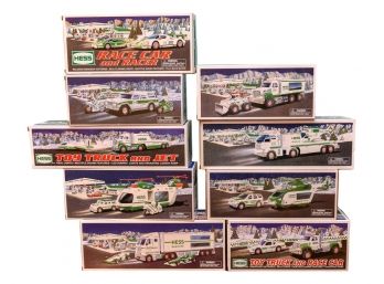 NEW! Collection Of Hess Trucks (total Of 9)