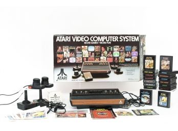 Atari Video Computer System CX2600 And 16 Video Games