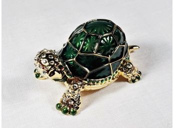 Swarovski Crystal Enamel  Turtle