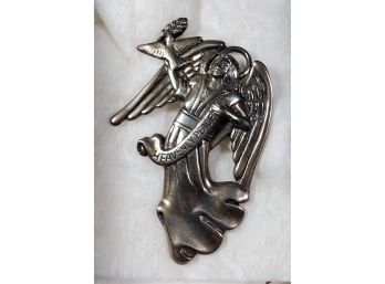 US Historical Society Angel  Pendent In Sterling Silver