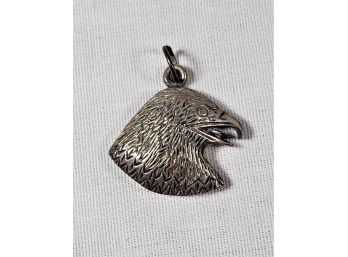 Old Eagle Head Sterling Silver Pendant
