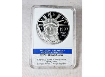 1993 Platinum Liberty Replica Coin