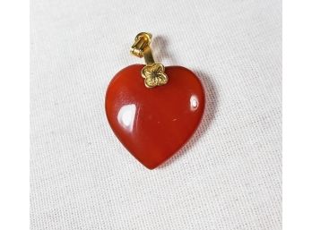 Red Heart Stone Pendant