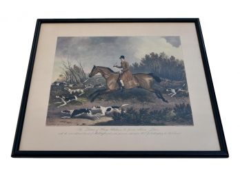 Richard Barrett Davis (1782-1854) Animal Printer To The King Framed Fox Hunting Horse Print