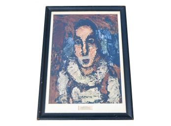 Georges Rouault (French, 1871-1958) 'The Clown' Framed Offset Lithograph Fine Art Print