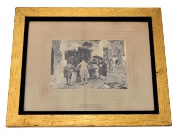 Jimenez-Aranda Eau Forte 'Les Booklovers' 1879 Framed Print