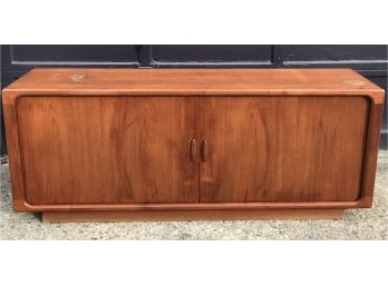 Awesome DANISH MODERN Teak Tambour Door Credenza By DYRLUND