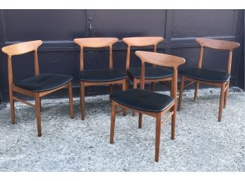 5 Teak DANISH MODERN Dining Chairs