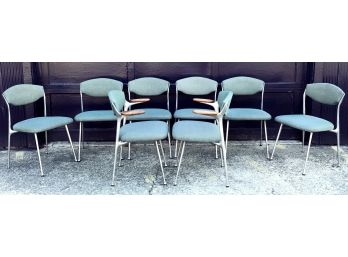 8 MID CENTURY MODERN Aluminum GAZELLE CHAIRS By SHELBY WILLIAMS