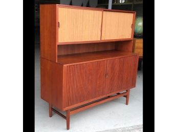 DANISH MODERN Teak Credenza By ERIK WORTS For WORTS MOBLER