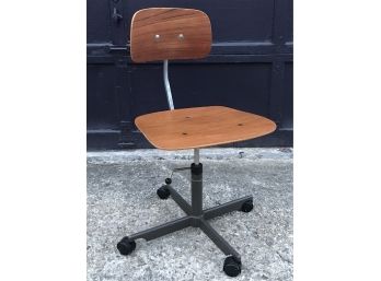 DANISH MODERN Teak Task Chair By KEVI