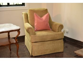 Henredon Upholstery Collection Skirted Arm Chair With Pillow (2 Of 2)