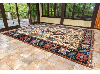 Hand Knotted Aztec Design Good Quality Area Rug