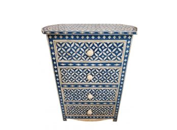 Gorgeous! Blue Inlay 4-drawer Chest, One Kings  Lane (Retailed For $1,340)