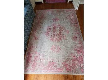 Pink & Grey Finn Rug From One King's Lane 93' X 63'